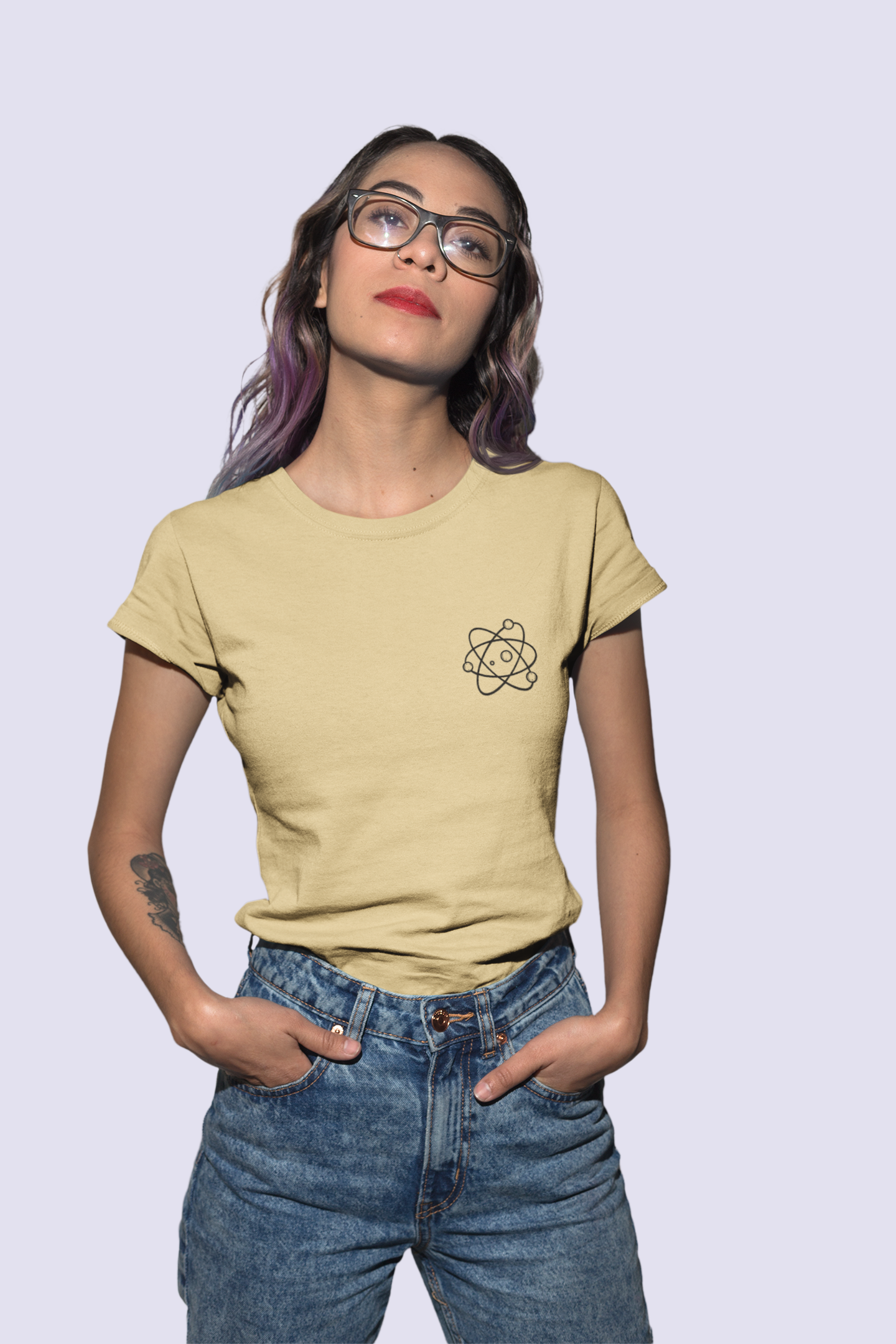 Science Atom Classic Graphic tshirt for women
