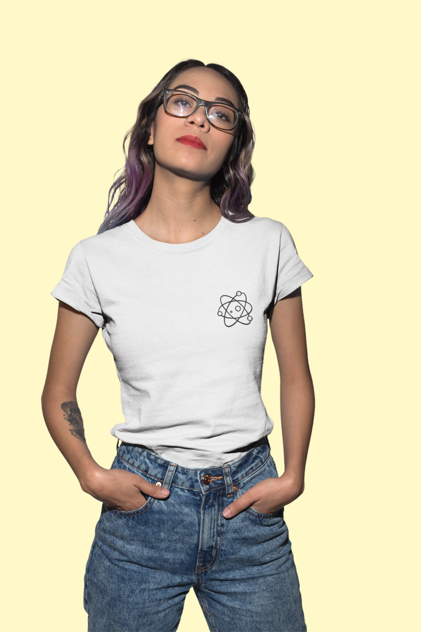 Science Atom Classic Graphic tshirt for women