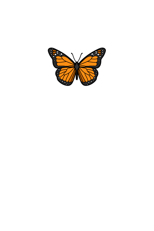 Monarch Butterfly Printed Tshirt