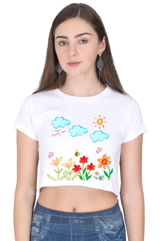 Cute Doodle Cotton Tshirt