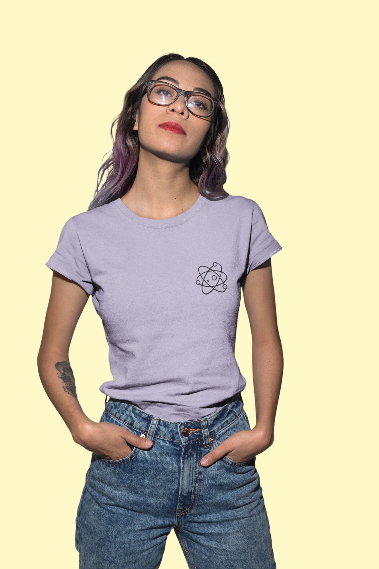 Science Atom Classic Graphic  tshirt for women