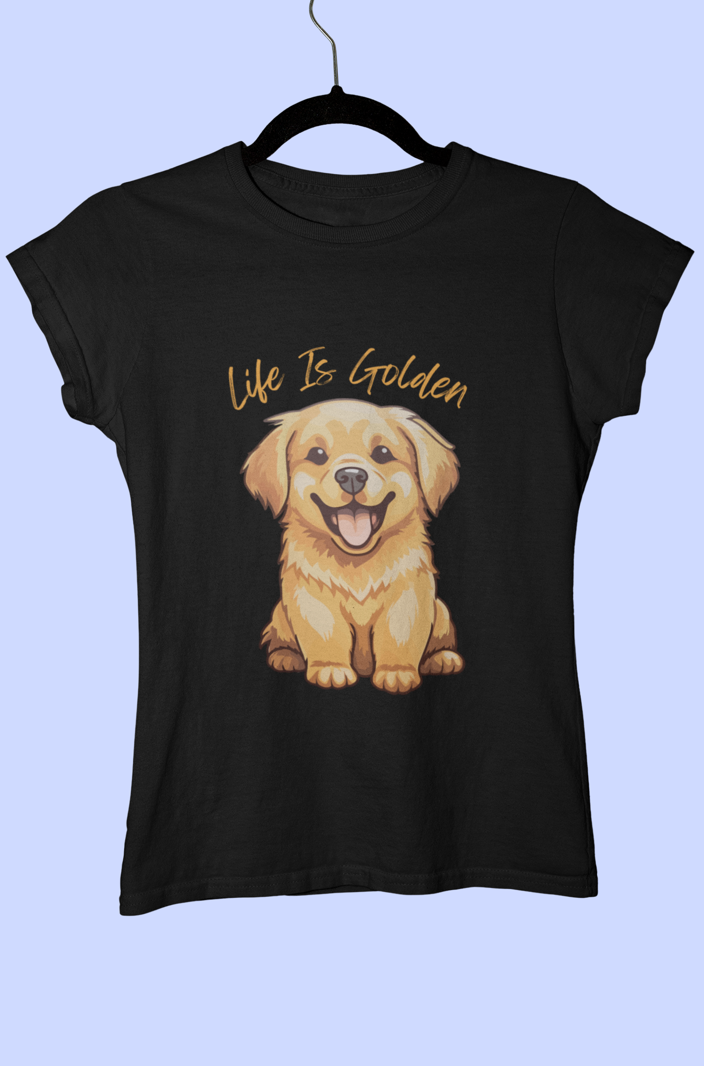 Golden retriever  Classic Graphic  tshirt for women